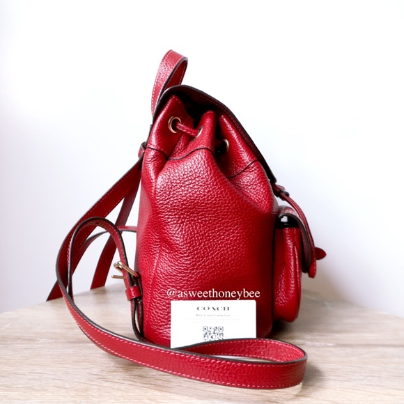 *NEW* COACH PENNIE BACKPACK 22 - 1941 RED - Picture 3 of 9